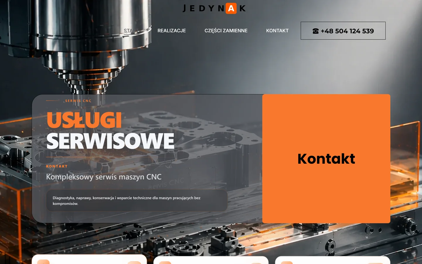 Strona główna serwisu maszyn CNC Jedynak